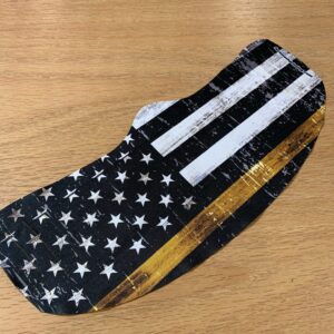 Faded Gold Line Mask